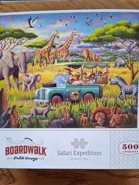 Boardwalk Safari Expedition 500-Piece Puzzle